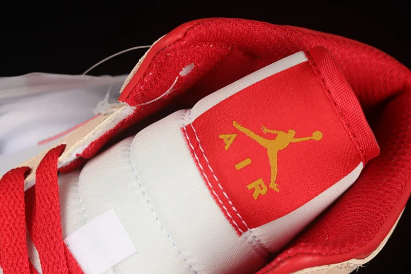 All categories Air Jordan Jordan series basketball shoes Air Jordan 1 Mid Air Jordan AJ1 Mid AJ1 Joe 1 white yellow red mid-top basketball shoes 554725-201